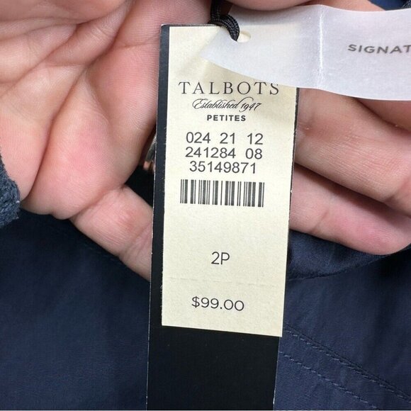 Talbots Women's NWT Navy Blue Y2K Signature Athleisure Utility Pant 2P/W29/L23 - Picture 6 of 11